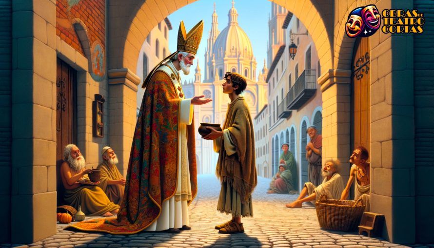 El Papa y el Mendigo Intriga y dualidad en una obra de Teatro corta