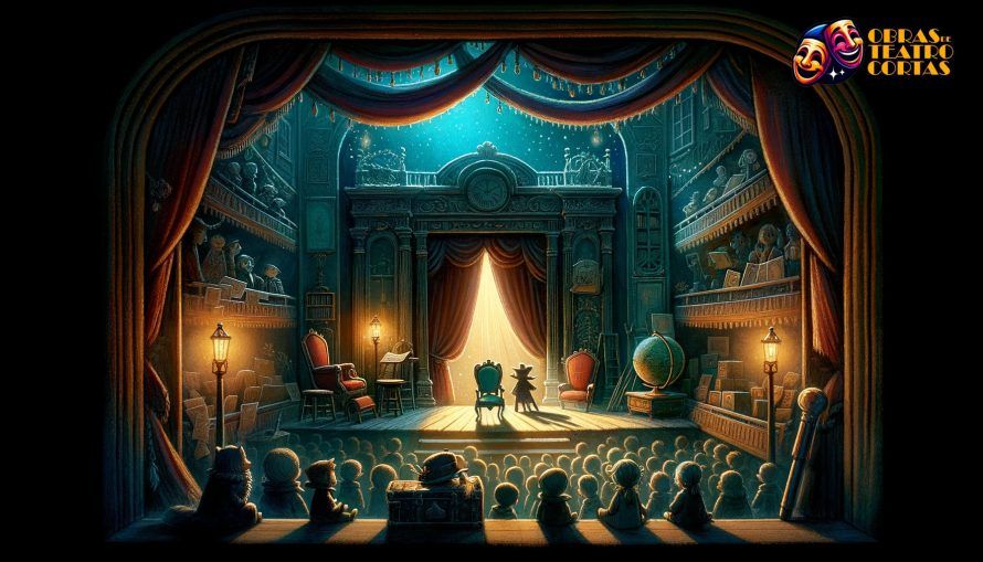 La Sala Misterio y suspenso en una obra de teatro corta