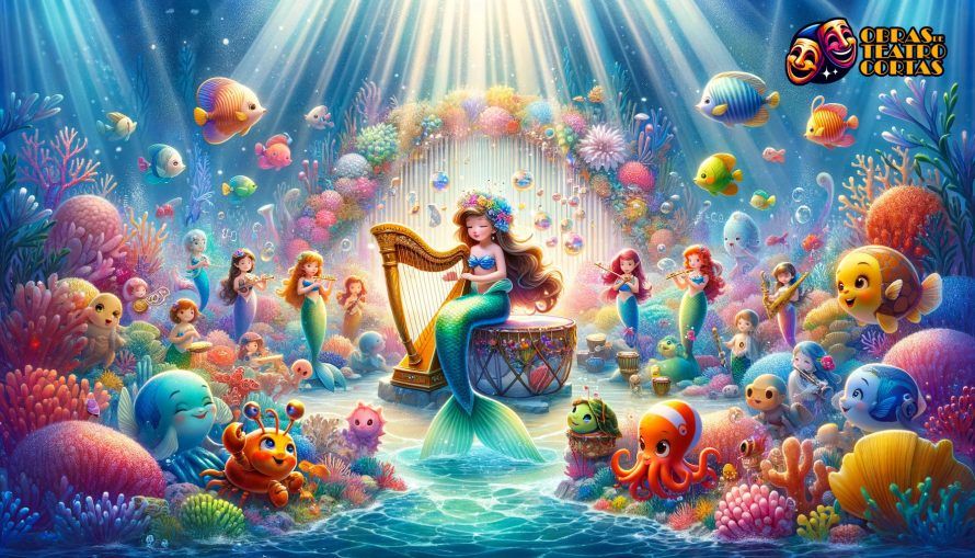 La Sirenita Fantasia y musica en una obra de teatro corta