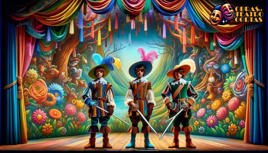 Los tres mosqueteros: Aventuras y desafíos en una obra de teatro corta 1 Los Tres Mosqueteros Aventuras y Desafios en una Obra de Teatro Corta