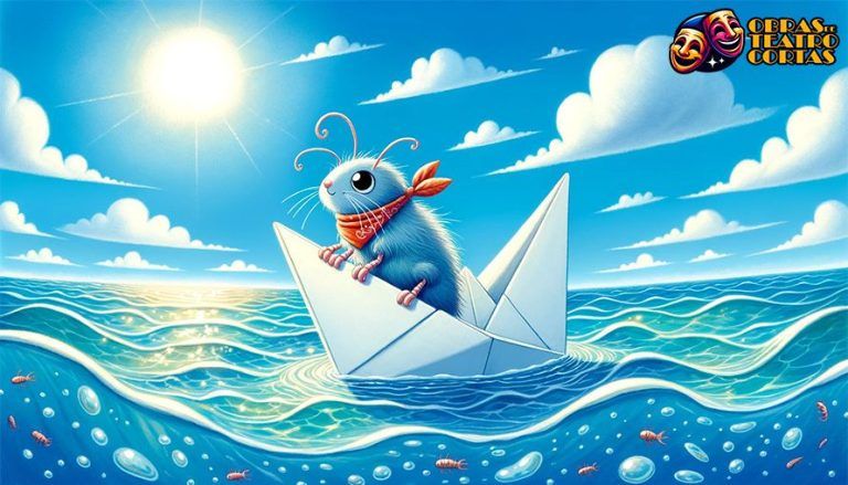 Una pulga en un barco de papel: Aventuras diminutas en alta mar